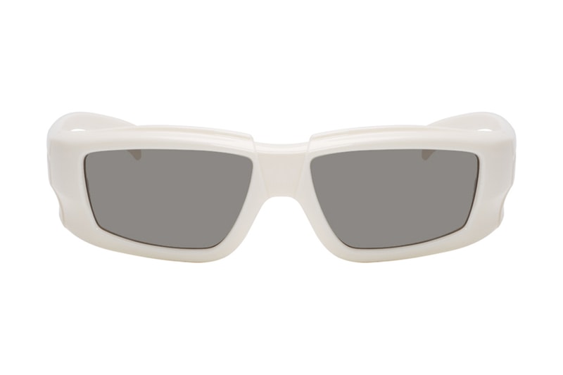 Rick Owens Larry Rick Sunglasses 2019 Capsule Eyewear Memory Flex™ Nylon Sculpture bulky shades transparent grey black lenses
