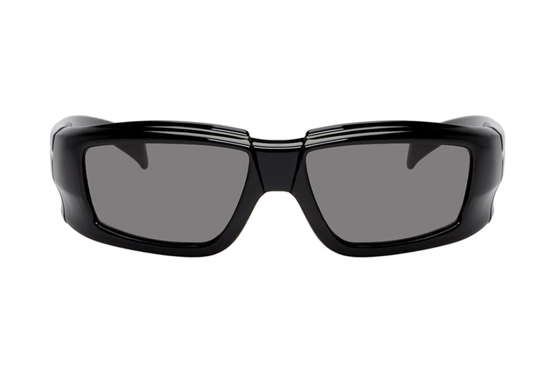 Rick Owens Larry Rick Sunglasses 2019 Capsule Eyewear Memory Flex™ Nylon Sculpture bulky shades transparent grey black lenses