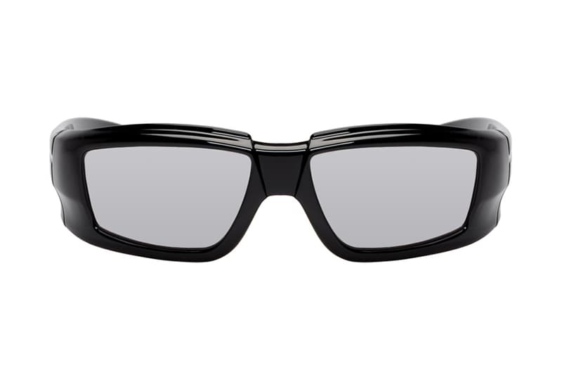 Rick Owens Larry Rick Sunglasses 2019 Capsule Eyewear Memory Flex™ Nylon Sculpture bulky shades transparent grey black lenses