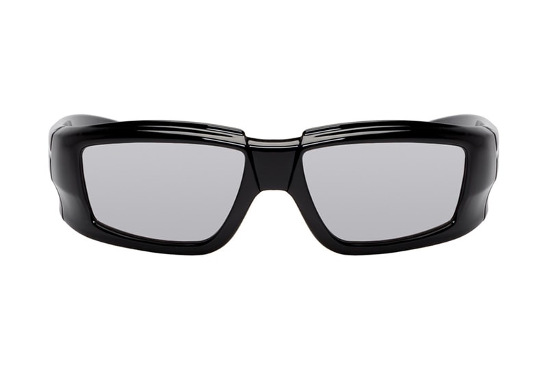 Rick Owens Larry Rick Sunglasses 2019 Capsule Eyewear Memory Flex™ Nylon Sculpture bulky shades transparent grey black lenses