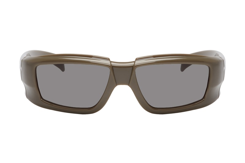 Rick Owens Larry Rick Sunglasses 2019 Capsule Eyewear Memory Flex™ Nylon Sculpture bulky shades transparent grey black lenses