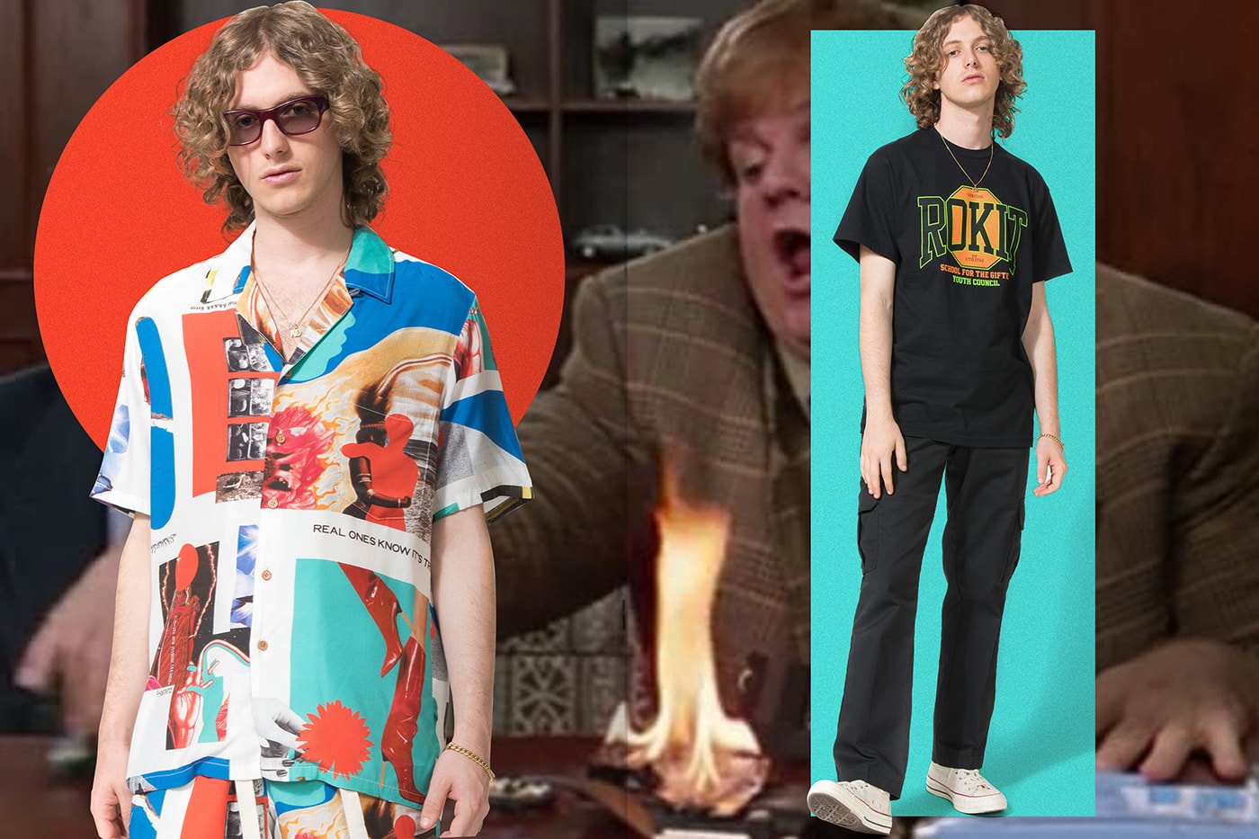 ROKIT Summer 2019 Collection 'that was on tv last night' lookbook vintage cult classic film references