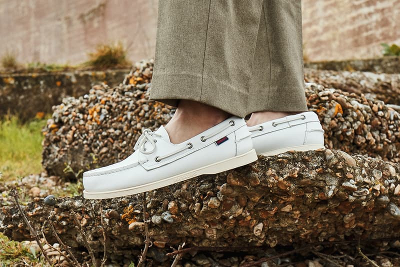 Sebago Spring Summer 2019 SS19 "Escape & Explore" Collection Campaign Lookbook Dockside Cityside Campside Loafers Dockers Deck Boat Shoes Leather WW1 Sound Mirrors Romney Marshes