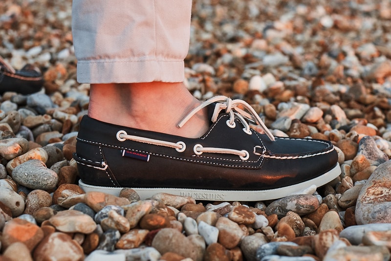 Sebago Spring Summer 2019 SS19 "Escape & Explore" Collection Campaign Lookbook  Dockside Cityside Campside Loafers Dockers Deck Boat Shoes Leather WW1 Sound Mirrors Romney Marshes