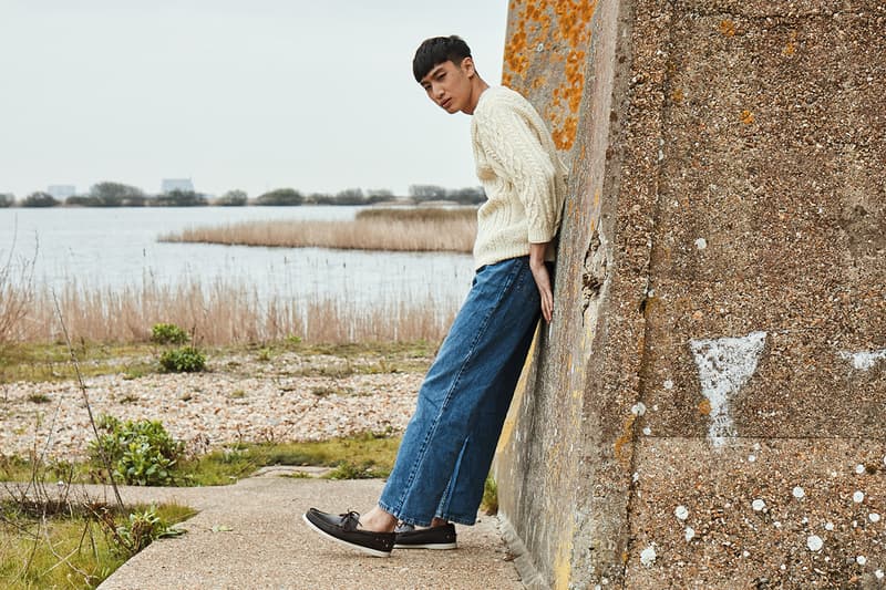 Sebago Spring Summer 2019 SS19 "Escape & Explore" Collection Campaign Lookbook  Dockside Cityside Campside Loafers Dockers Deck Boat Shoes Leather WW1 Sound Mirrors Romney Marshes