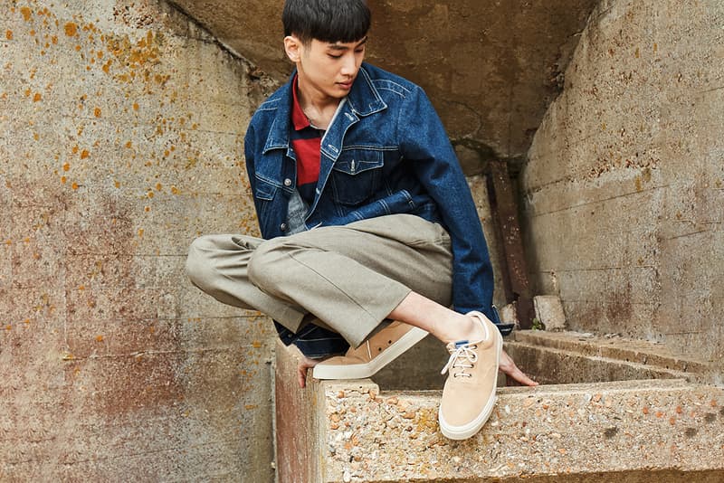 Sebago Spring Summer 2019 SS19 "Escape & Explore" Collection Campaign Lookbook Dockside Cityside Campside Loafers Dockers Deck Boat Shoes Leather WW1 Sound Mirrors Romney Marshes