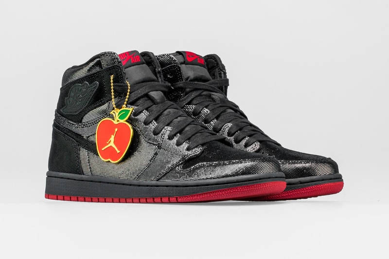 Shoe Palace Air Jordan 1 HI OG “SP Gina” black leather og teacher and community leader bay area sp gina michael jordan scantron test apple tag 