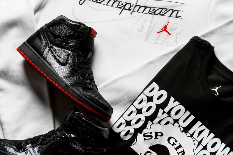 Shoe Palace Air Jordan 1 HI OG “SP Gina” black leather og teacher and community leader bay area sp gina michael jordan scantron test apple tag 