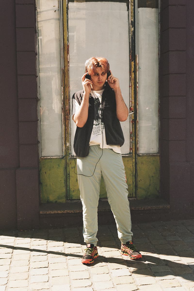 Slam Jam Socialism "Boolin in Brussels" Spring Summer 2019 Editorial Lookbook Stussy Moncler The North Face Nike Shox FRGMT Asics Polo Ralph Lauren Commes des Garcons Shirt