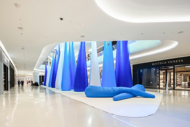 snarkitecture tilting forest central embassy bangkok interactive installation sculpture