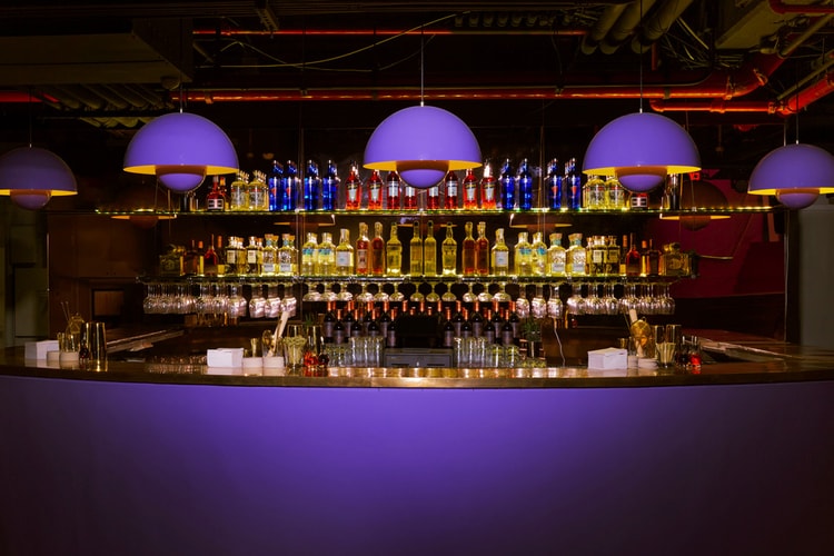 Look Inside Sneakersnstuff's Purple-Hued SNS Bar in New York