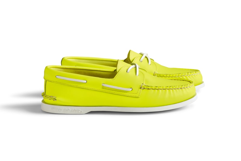 sperry cloud collection noah brendon babenzien summer neon boat shoe canvas sneaker