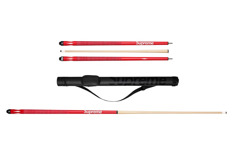 Supreme x Mcdermott Pool Cue Collab Video Teaser new york release date drop info buy box logo