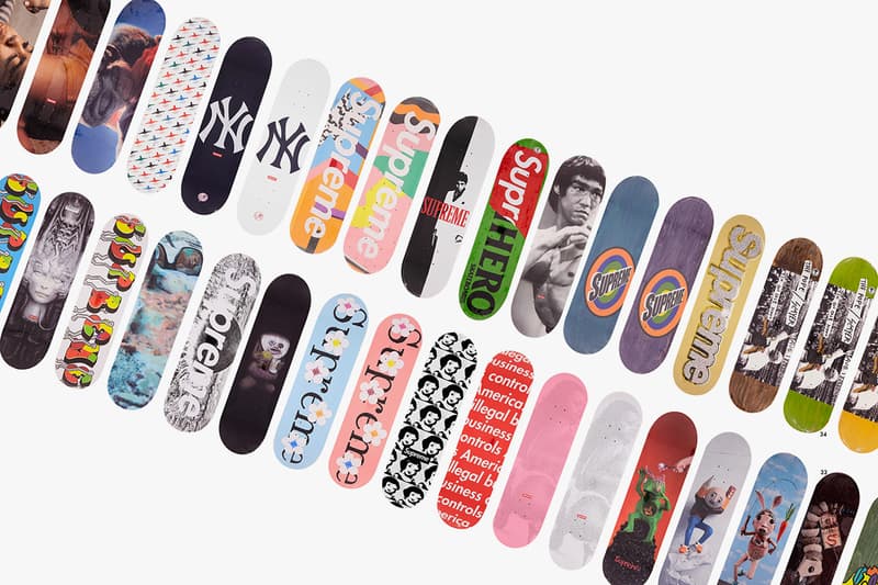 Supreme Skate Decks auction bonhams london modern and contemporary art sale value 150000 100000 127500 190000 usd gbp estimate nan goldin chapman brothers urs fischer cindy sherman