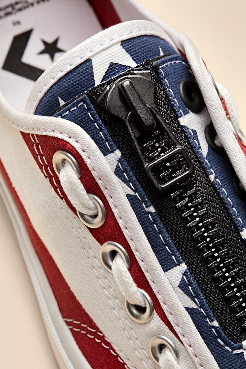 TAKAHIROMIYASHITATheSoloist. x Converse Jack Purcell Spring/Summer 2019 capsule motorcycle American flag 