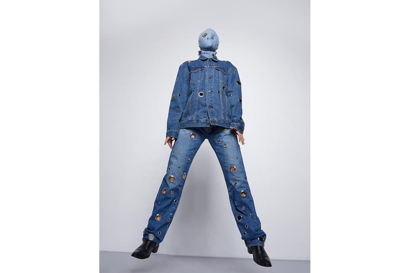Takarawong Levi's Collection Lookbook denim jeans patchwork teen spirits rock & roll abstract clothing fashion collaboration info release drop date dark wash and printed denim into jacket and pants