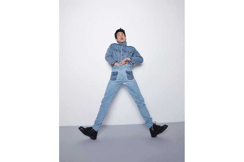 Takarawong Levi's Collection Lookbook denim jeans patchwork teen spirits rock & roll abstract clothing fashion collaboration info release drop date dark wash and printed denim into jacket and pants
