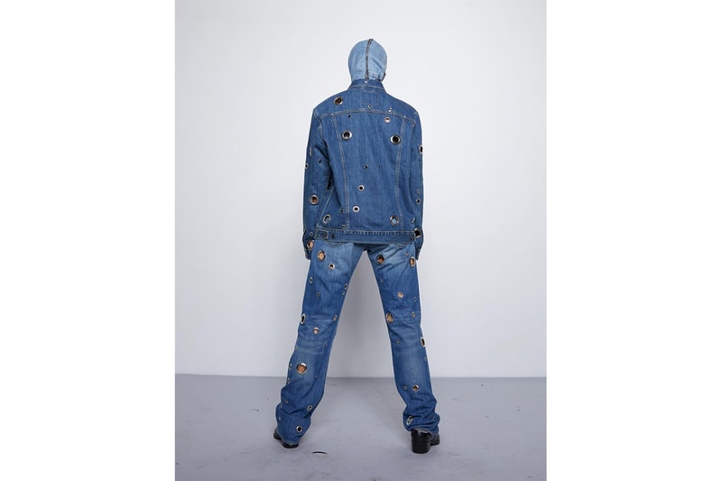 Takarawong Levi's Collection Lookbook denim jeans patchwork teen spirits rock & roll abstract clothing fashion collaboration info release drop date dark wash and printed denim into jacket and pants