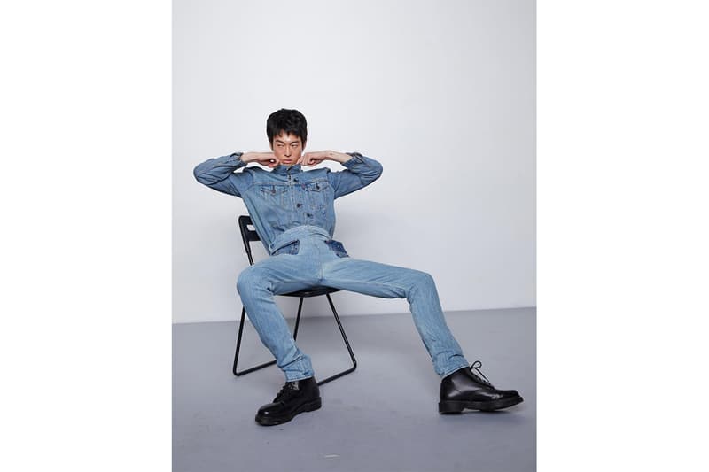 Takarawong Levi's Collection Lookbook denim jeans patchwork teen spirits rock & roll abstract clothing fashion collaboration info release drop date dark wash and printed denim into jacket and pants