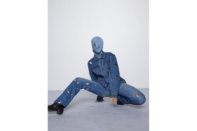Takarawong Levi's Collection Lookbook denim jeans patchwork teen spirits rock & roll abstract clothing fashion collaboration info release drop date dark wash and printed denim into jacket and pants
