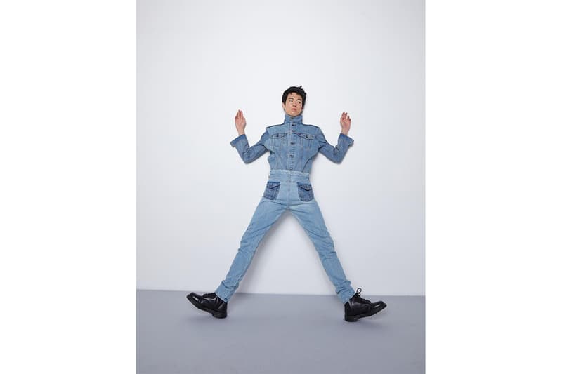 Takarawong Levi's Collection Lookbook denim jeans patchwork teen spirits rock & roll abstract clothing fashion collaboration info release drop date dark wash and printed denim into jacket and pants