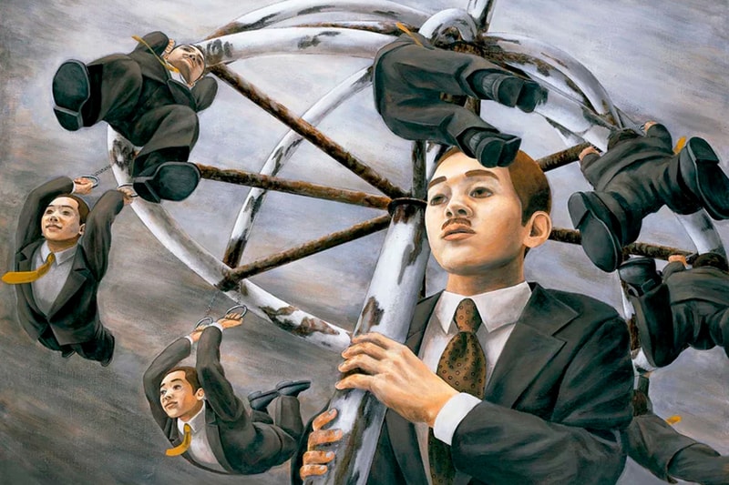 Tetsuya Ishida Self Portrait of Another Info art paintings drawings Japan 1990 desolation dehumanization isolation misery skepticism 