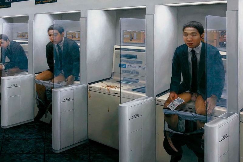 Tetsuya Ishida Self Portrait of Another Info art paintings drawings Japan 1990 desolation dehumanization isolation misery skepticism 