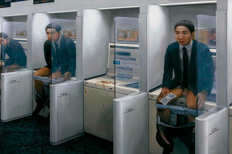 Tetsuya Ishida Self Portrait of Another Info art paintings drawings Japan 1990 desolation dehumanization isolation misery skepticism