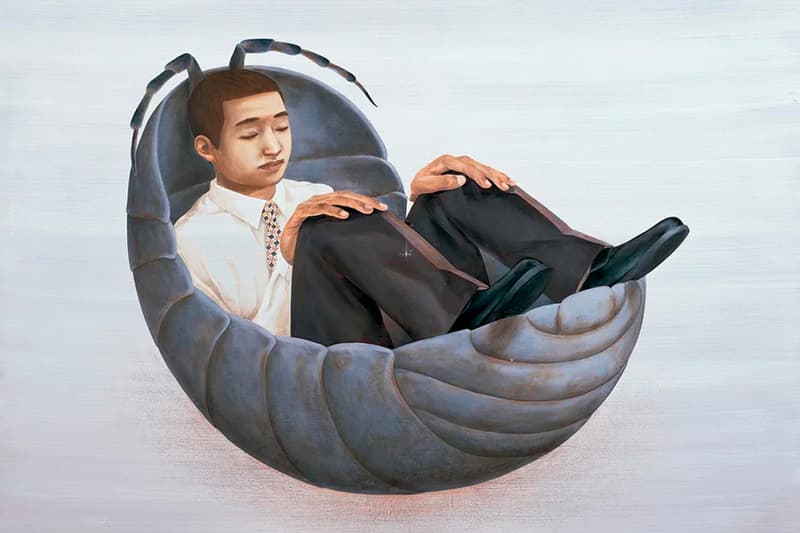 Tetsuya Ishida Self Portrait of Another Info art paintings drawings Japan 1990 desolation dehumanization isolation misery skepticism