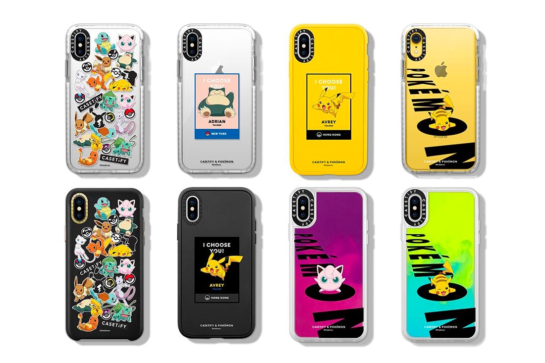 ケースティファイ ポケモン The Pokémon Company CASETiFY day night Collection Release case Apple iphone X Max Airpods Macbook card case ipad ring Detective Pikachu accessories eevee charmander bulbasaur  Squirtle Snorlax Mew Jigglypuff personalized customizable co-lab