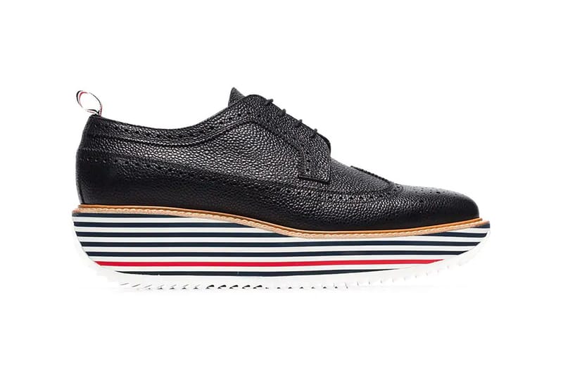 Thom Browne's Chunky-Soled Shoe Stacks Its Signature Colors
