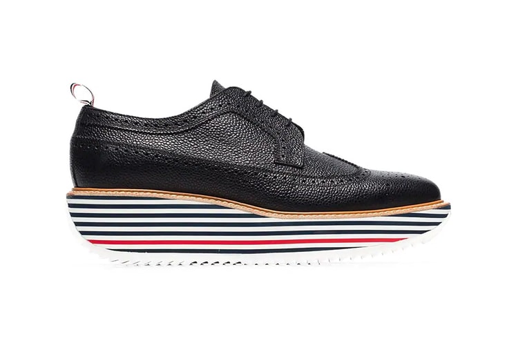 Thom Browne's Chunky-Soled Shoe Stacks Its Signature Colors