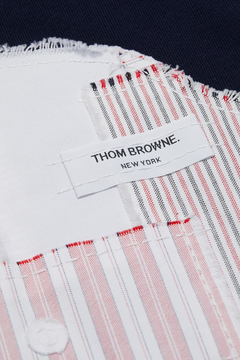 THOM BROWNE Patchwork Whale Appliqué T-shirt Spring/Summer 2019