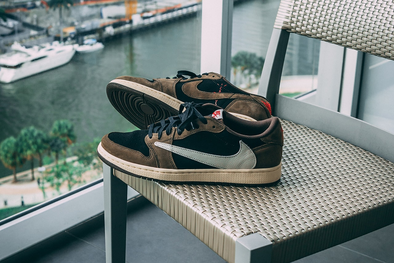 Travis Scott X Air Jordan 1 Low On Feet Closer Look Photos Hypebeast Travis Scott X Air Jordan 1 Low On Feet Closer Look Photos Hypebeast