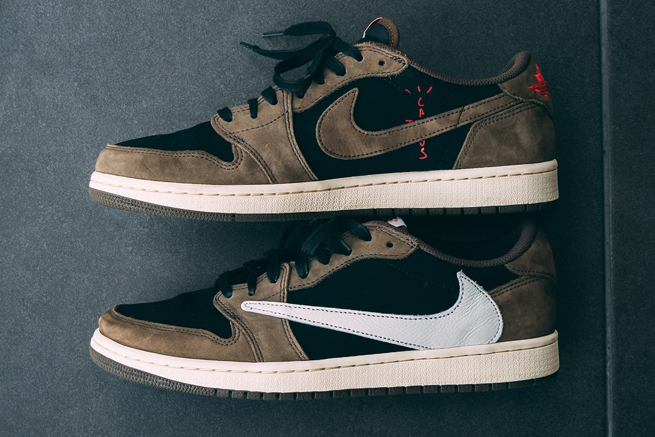 Travis Scott X Air Jordan 1 Low On Feet Closer Look Photos Hypebeast