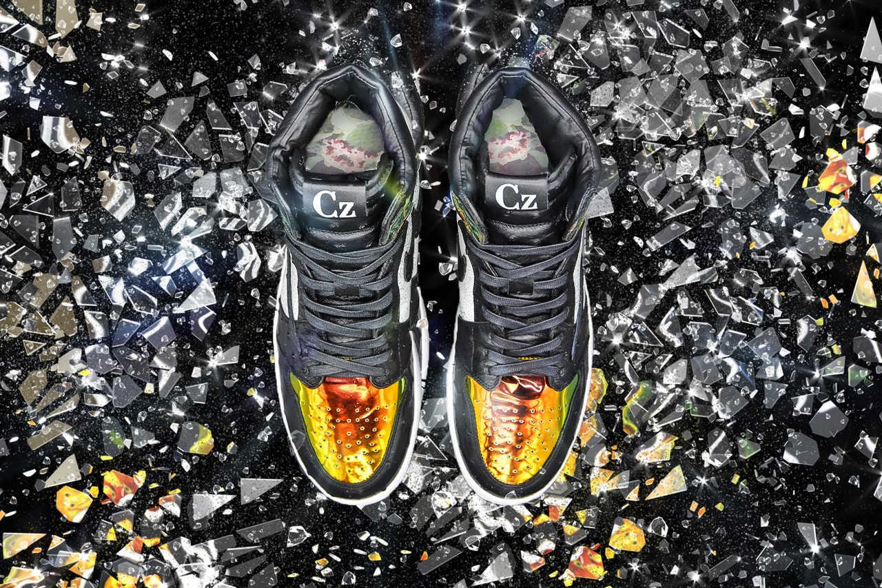 Ceeze's Travis Scott Air Jordan 1 Shattered Jack colorway custom bespoke sneaker release date info may 11 2019 ostrich