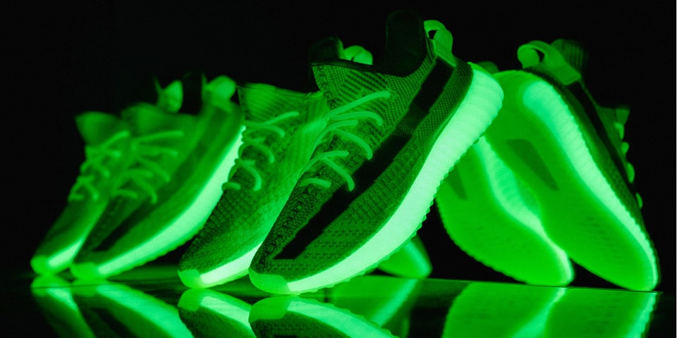 Adelaide Fragrant Children's Palace YEEZY BOOST 350 V2 "Glow-in-the-Dark" Closer Look | HYPEBEAST