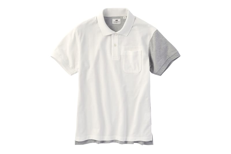 uniqlo white polo tee