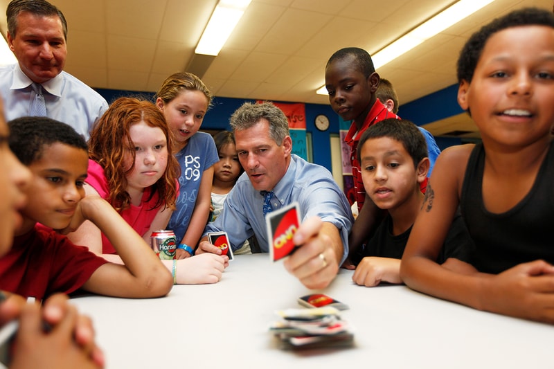 Cards Uno Hand Card Game Company Friends Playing Uno Stock Photo