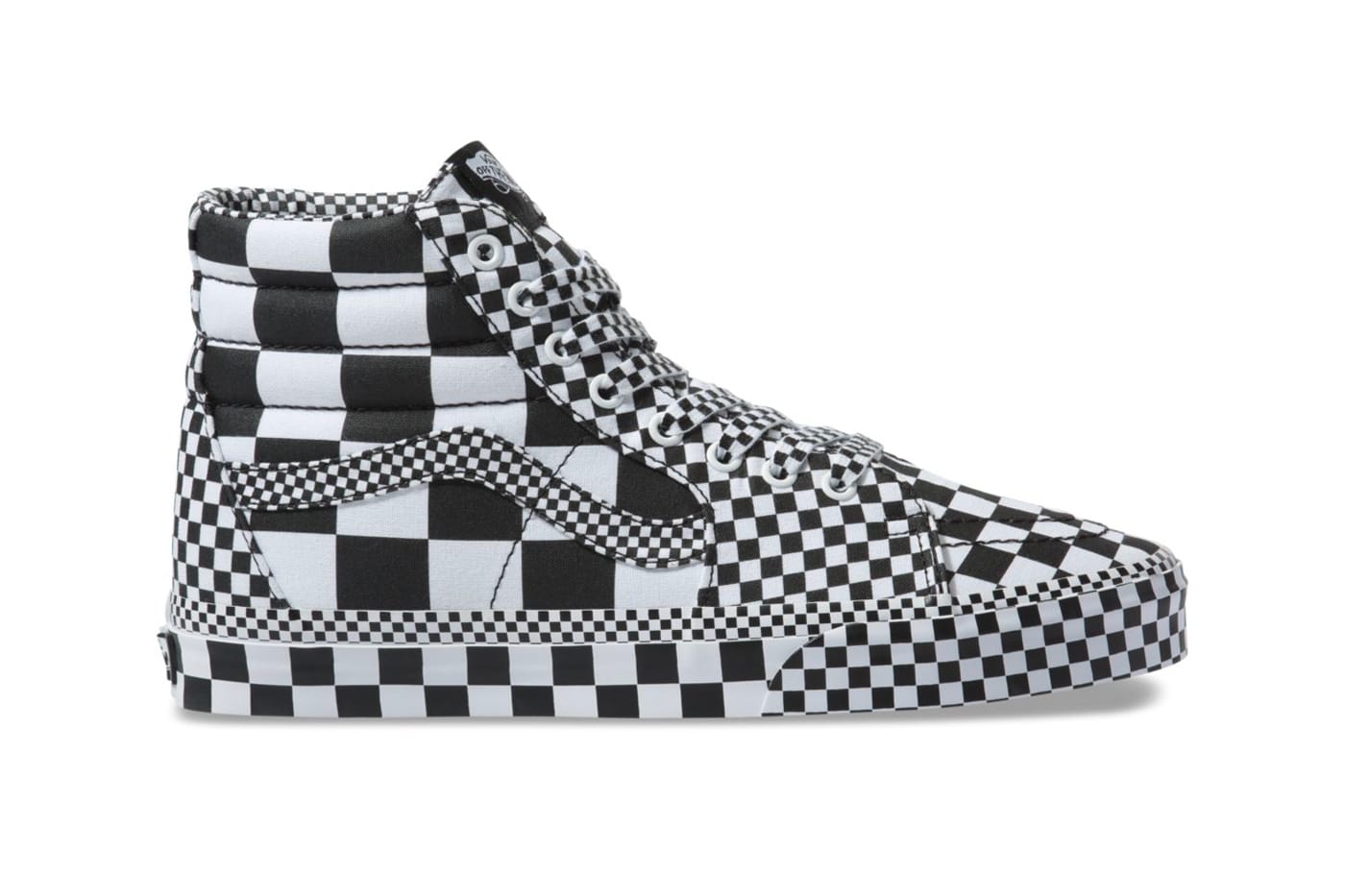 black and white checkered vans price