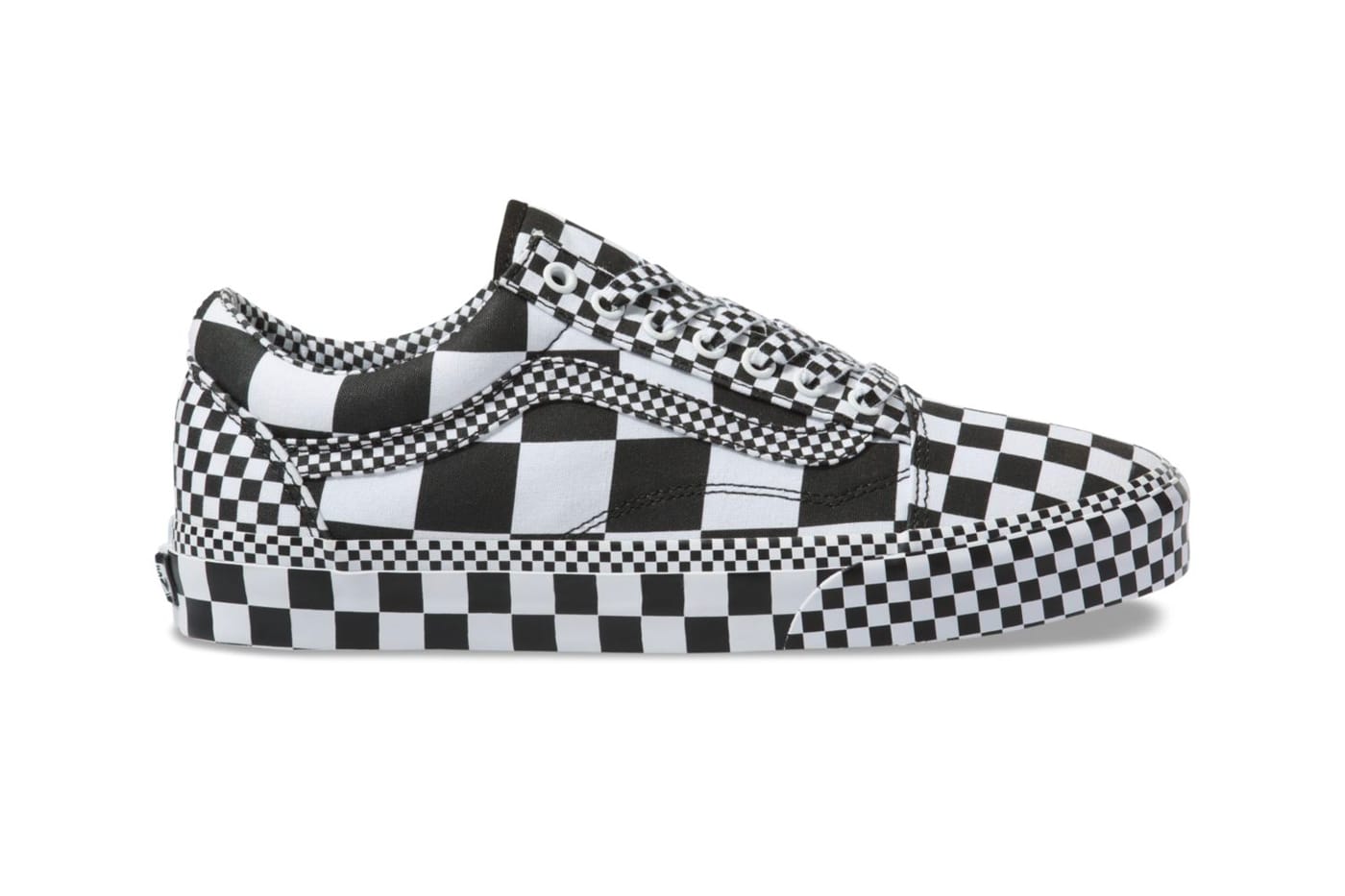 gray checkered vans