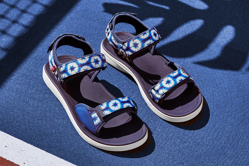 Paterson Vans Shibori Collection Release Info Details Authentic Sk8-Hi Tri Lock Sandal Ultra Range Blue White Indigo Dying pattern print first look closer look japanese new jersey new york