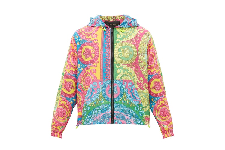 Versace Crowns T-Shirt & Lightweight Jacket With All-Over Medusa Head Print