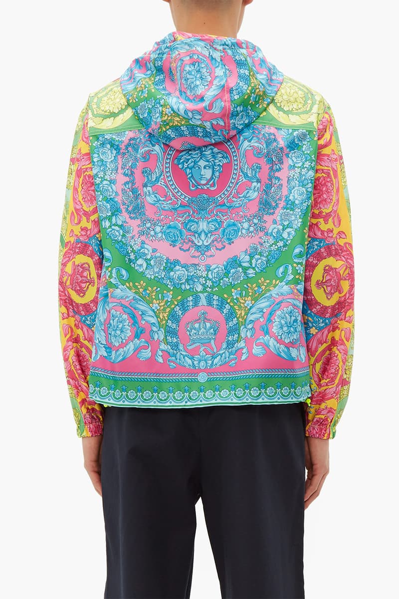 Versace Medusa Head and Crown Print T-Shirt Lightweight Jacket Pre-Fall 2019 Donatella Vibrant Festival Season Wardrobe Pieces Italian High End MATCHESFASHION Shop