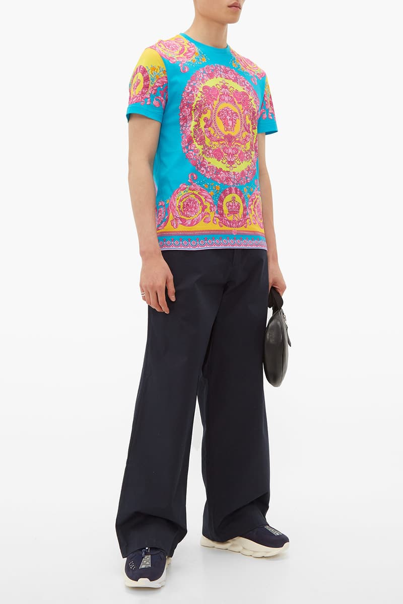 Versace Medusa Head and Crown Print T-Shirt Lightweight Jacket Pre-Fall 2019 Donatella Vibrant Festival Season Wardrobe Pieces Italian High End MATCHESFASHION Shop 