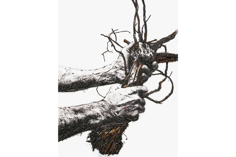 vik muniz shared roots photographs frieze new york ruinart artwork installations