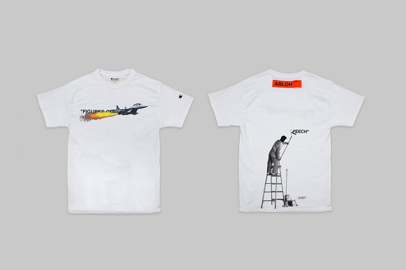 Virgil Abloh Museum of Contemporary Art in Chicago T-shirt Champion Frenzy App How to Buy Cop Merch Name Quotation Marks Figures of Speech Exhibition