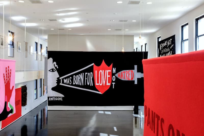 house of trees word on the street exhibition public art initiative refugees jenny holzer carrie mae weems tania bruguera anne carson laurie anderson wangechi mutu
