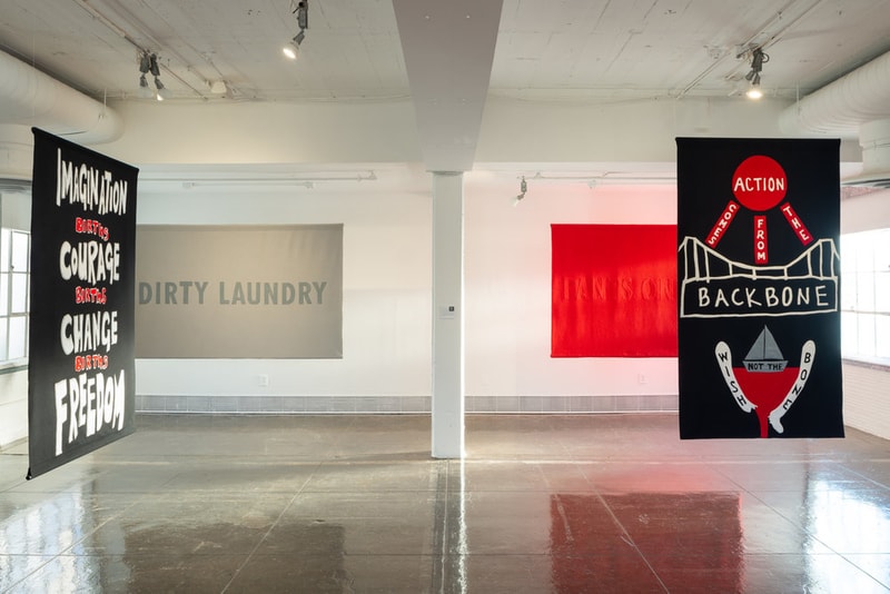 house of trees word on the street exhibition public art initiative refugees jenny holzer carrie mae weems tania bruguera anne carson laurie anderson wangechi mutu 