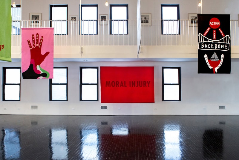 house of trees word on the street exhibition public art initiative refugees jenny holzer carrie mae weems tania bruguera anne carson laurie anderson wangechi mutu 